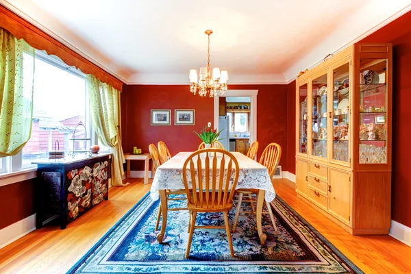 Elegant bright color dining room