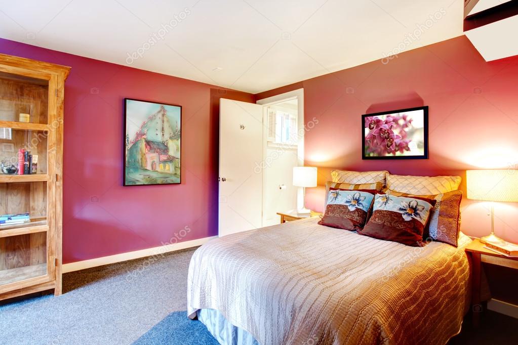 Contrasto colore bella camera da letto — foto stock © iriana88w ...