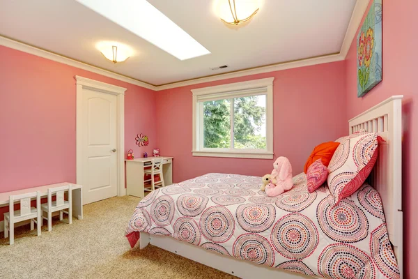 Beautiful pink bedroom for girls