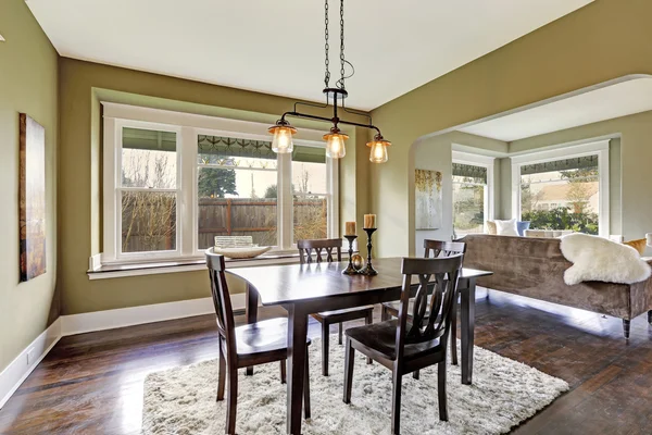 House interior. Dining area