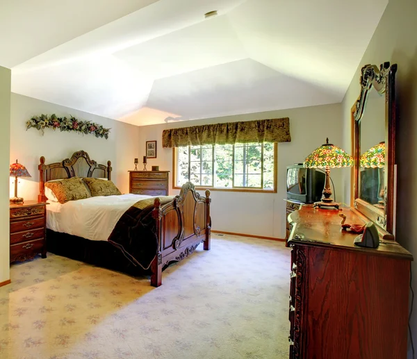Traditional American master bedroom.