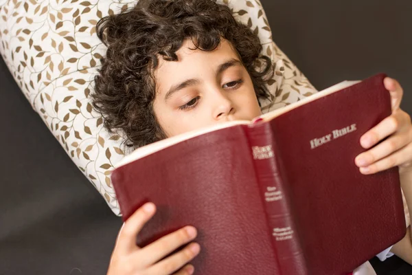 Child Reading the Bible