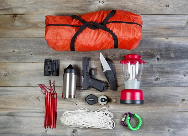 Camping Gear with Personal Weapon for protection