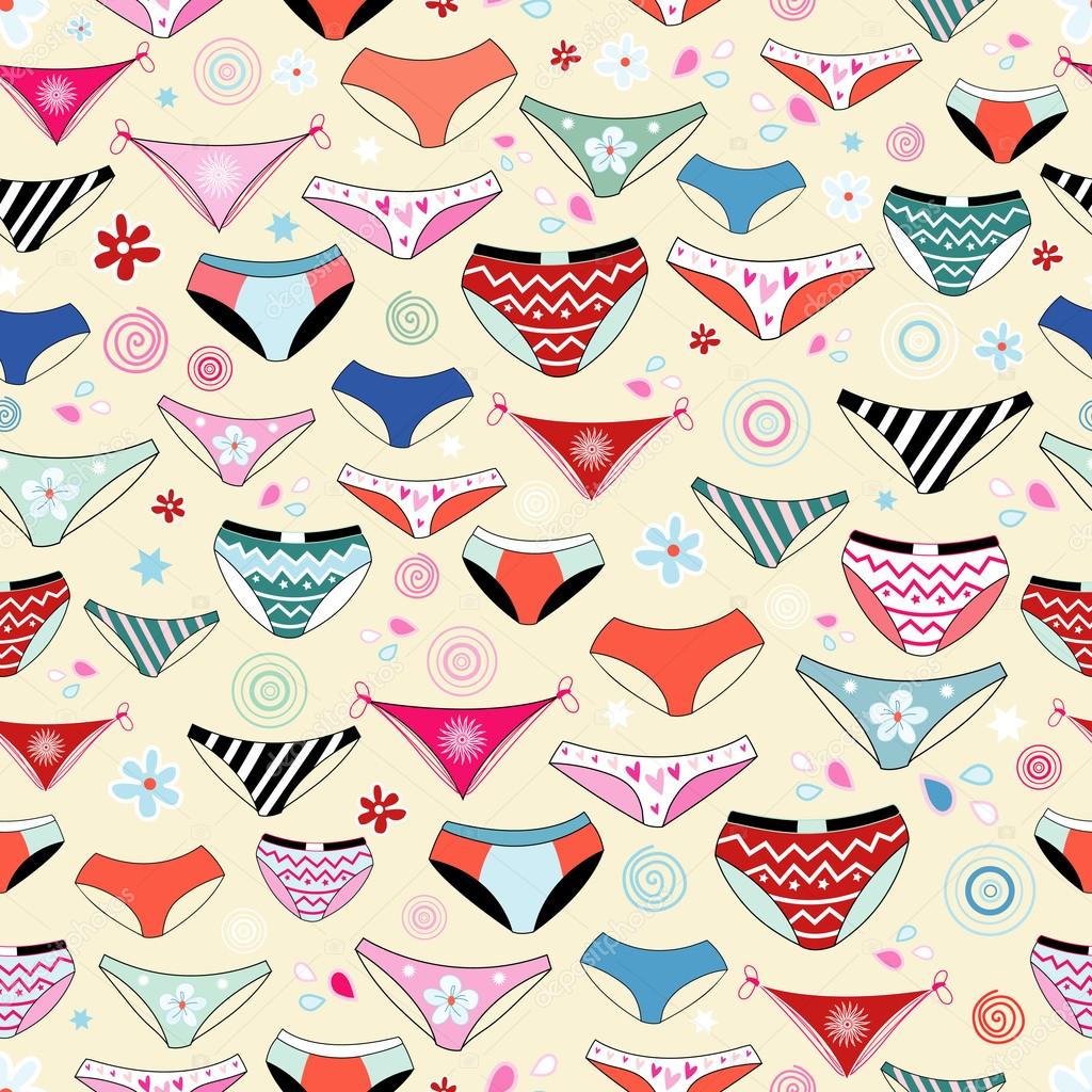 Texture of different panties — Stock Vector © tanor 23012678