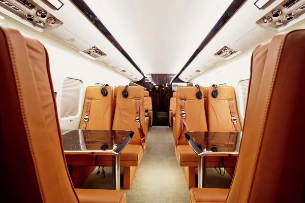 Private plane interior