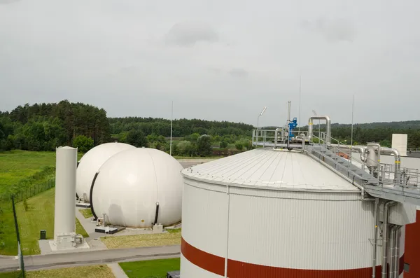 Biogas plant sludge renewable energy process