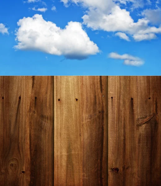 Wooden fence