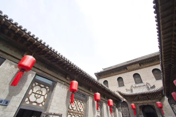 Chinese traditional architectural style courtyard, with the prot