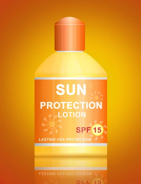 SPF 15 sun protection lotion.