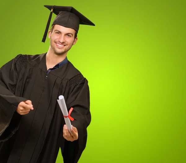Graduate Man Holding Degree