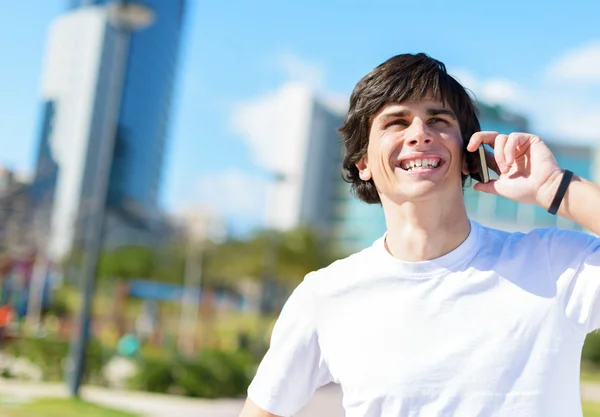 Young Man Talking On Cellphone