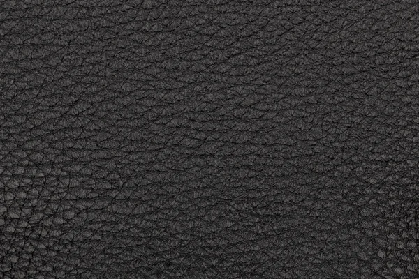 Natural black leather surface