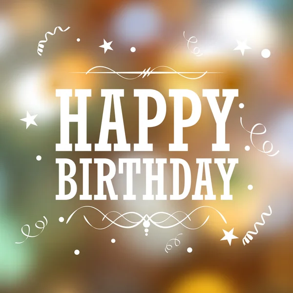 Happy Birthday Typography Background