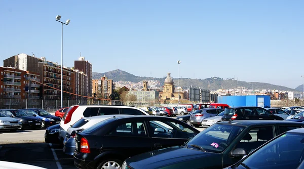 Temporary car park in the works of St. Andrés Arenal Station