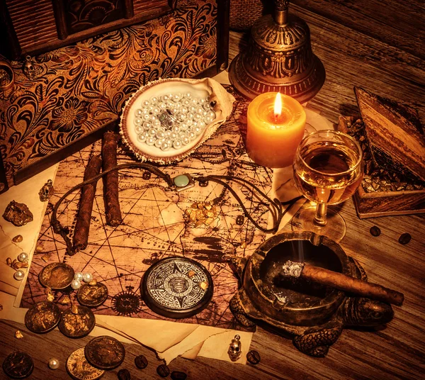 Pirates treasure background