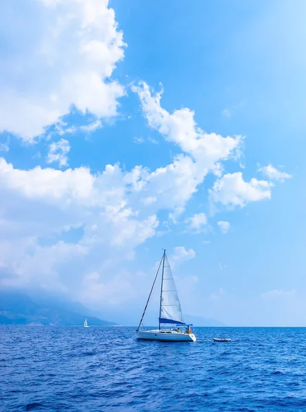 Sail yacht in the sea