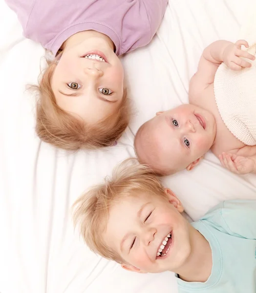 Happy children at home