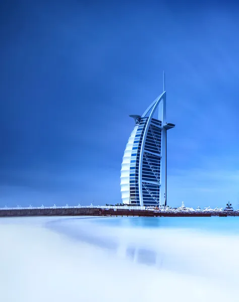 Burj Al Arab hotel on Jumeirah beach in Dubai