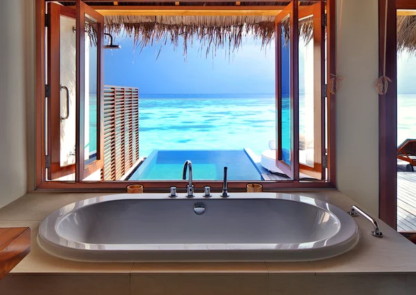Luxury interior on beach resort
