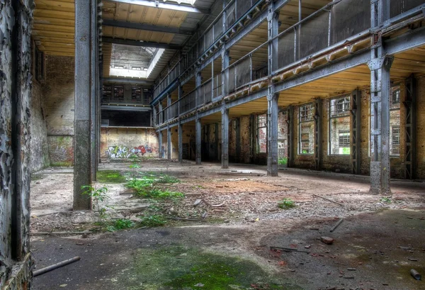 Large old abandoned hall