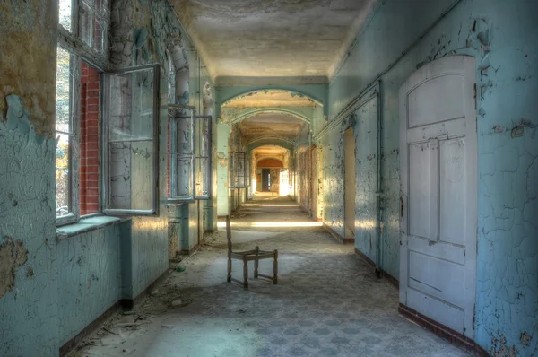 Age corridor in the old hospital Beelitz
