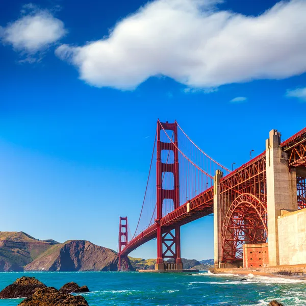San Francisco Golden Gate Bridge Marshall beach California