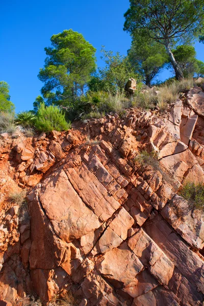 Castellon Desierto de las Palmas desert red mountains