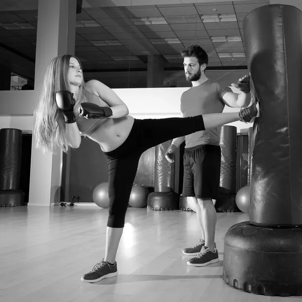 Boxing aerobox women group personal trainer Stock Image Everypixel