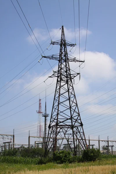 Support of lines of electricity transmissions