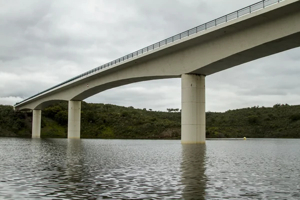 Bridge over the Alqueva lake located in Alentejo, Portugal