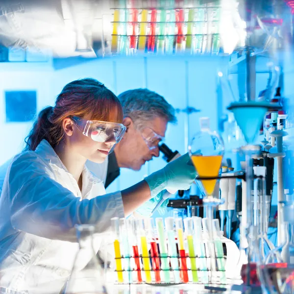 Health care professionals in lab.