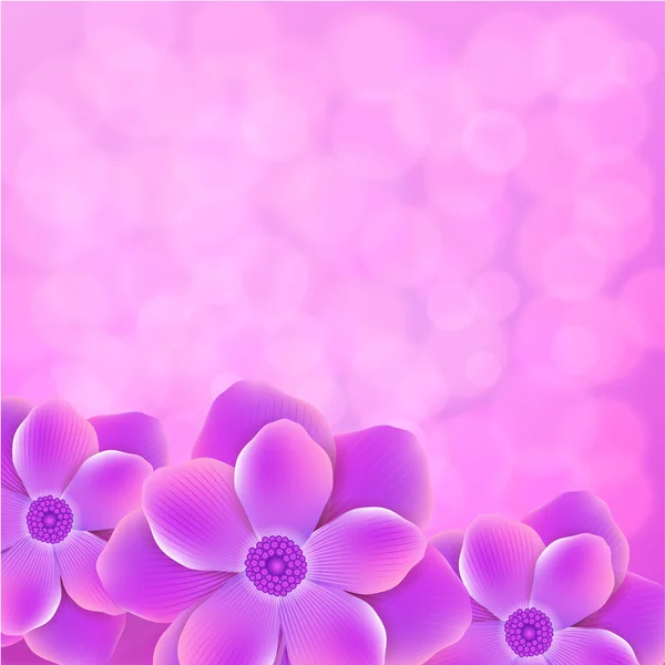 Purple background with flowers