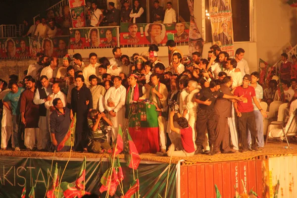 Imran Khan during election campaign