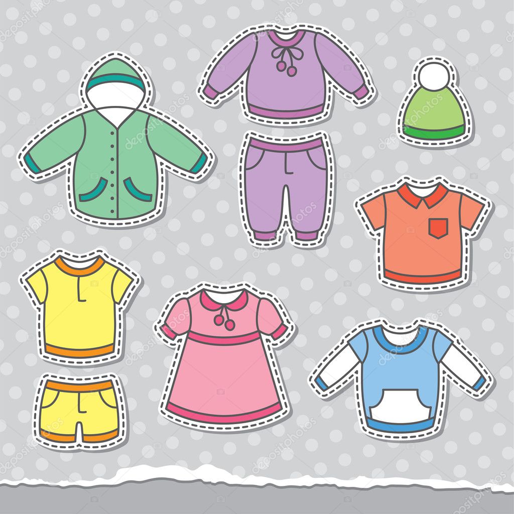 free clipart of children's clothes - photo #19