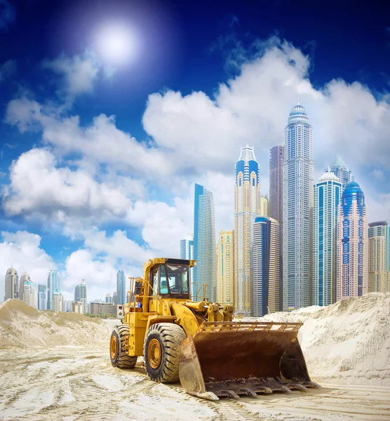 Construction tractor in Dubai