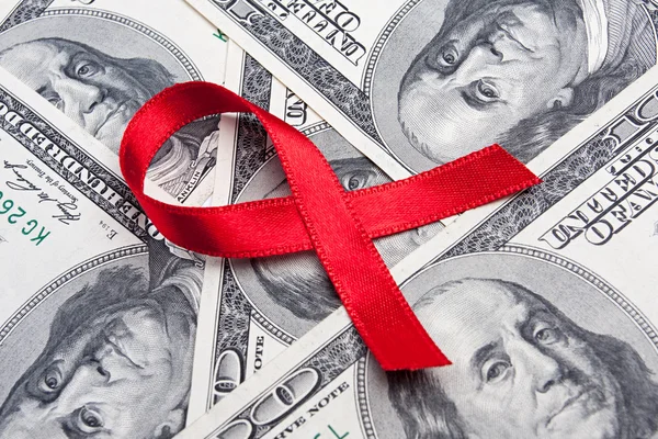 Red ribbon is symbol of aids