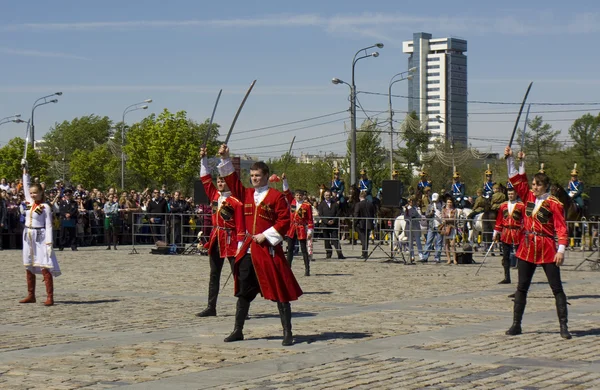 Cavalry show in Moscow