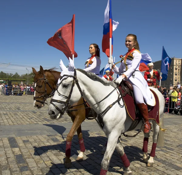 Cavalry show in Moscow