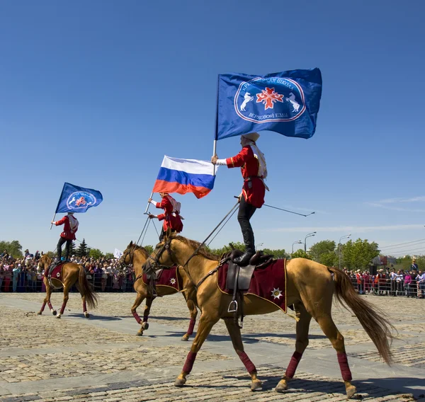 Cavalry show in Moscow
