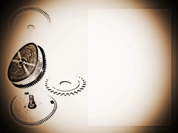 Abstract clock gears background