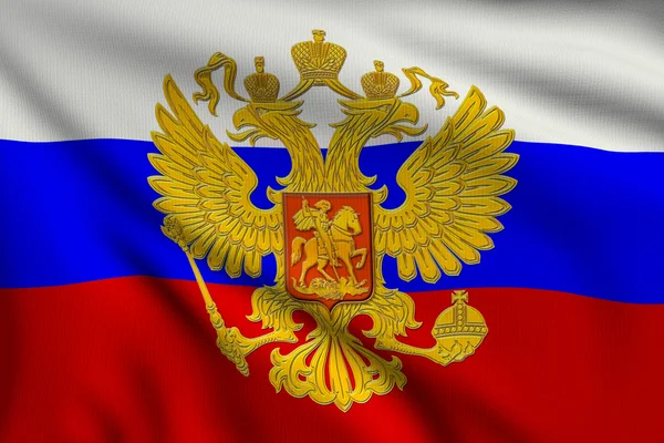 Flag of Russia with the coat of arms