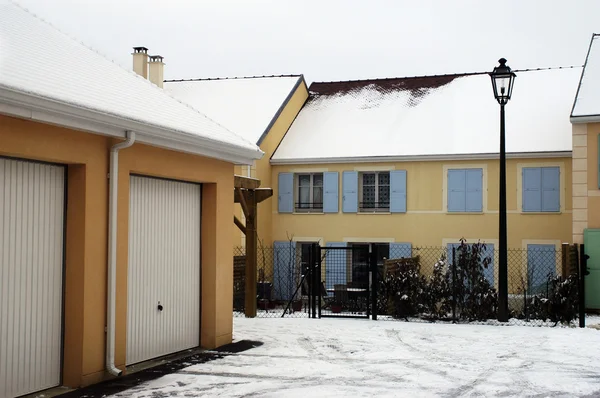 Residential area in winter