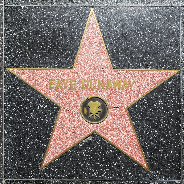 Fay Dunaways star on Hollywood Walk of Fame