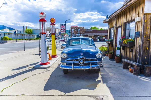 Old retro filling station in Williams