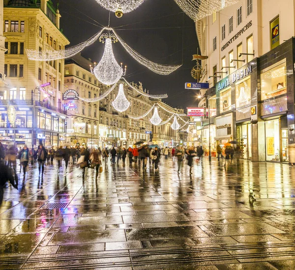 Famous Graben street by night