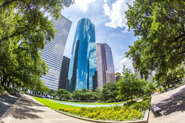 Skyline of Houston  in daytime