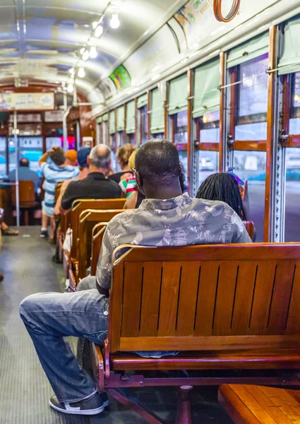 People travel with the famous old Street car