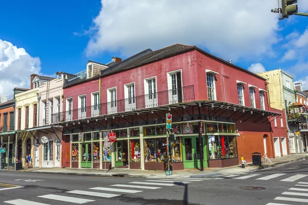 Eople visit historic building in the French Quarter