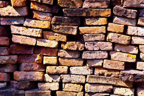 Wall of bricks in temple area Wat Phra Si Sanphet, Royal Palace