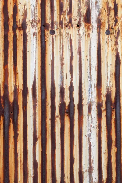Rusted corrugated metal wall